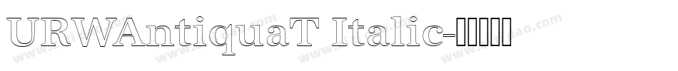 URWAntiquaT Italic字体转换